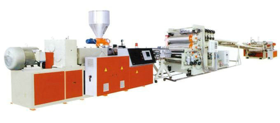 PVC Extrusion Machine For  Foam Board Production Line With T-die , shaping mould