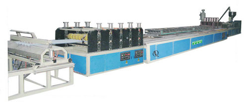 Twin - Wall Hollow Plastic Roofing Tiles Extrusion Line Multi-Cavities 830mm - 1000mm Width