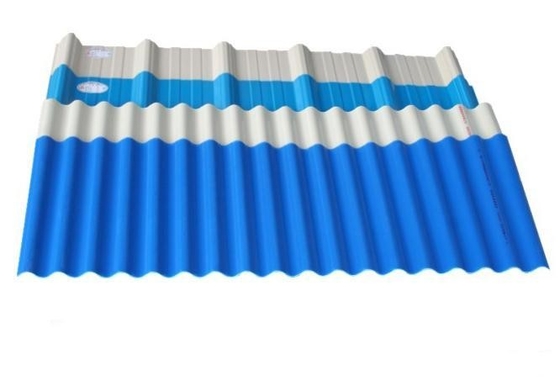 PP / PE / PVC Sheet Plastic Extrusion Line For Roofing Sheets , Round / Trapezoidal Shape With 830mm 1130mm