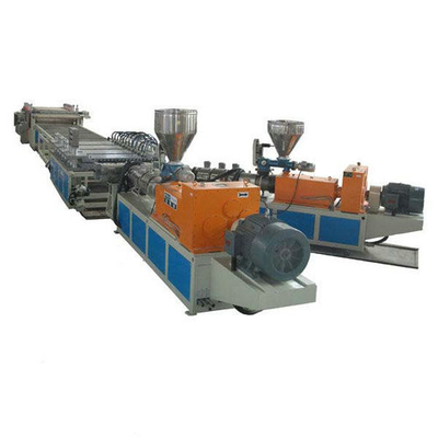 Wood Plastic Composites WPC Foam Sheet Extrusion Line , Two Conical Screw Extruders