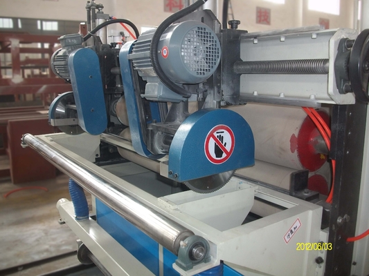 Wood Plastic Composites WPC Foam Sheet Extrusion Line , Two Conical Screw Extruders