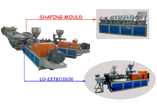 Plastic WPC Foam Sheet Extrusion Line For Cabinet / Furniture Board , High Efficiency
