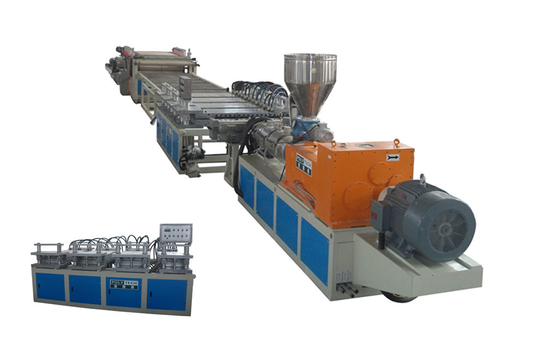 Co-Extrusion WPC Foam Sheet Extrusion Machine For Wall Panel , 5 - 25mm Sheet 800kg/H