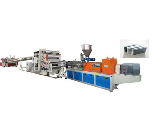 Twin-Screw Extruder Foam Sheet Extrusion Line , 55kw / 110kw PVC Foam Board Machine