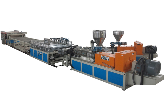 Solid WPC Board Foam Sheet Extrusion Line High Efficiency For Kitchen Cabinet