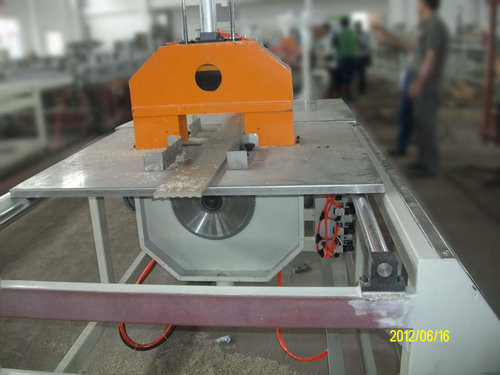 WPC Floor / Decking Plastic Profile Extrusion Line , Window Profile Extruder