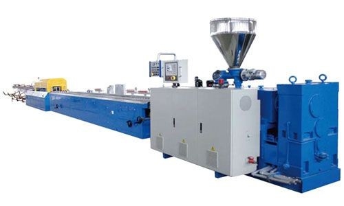 Double Screw Plastic PVC Profile Extrusion Line For Windows And Door