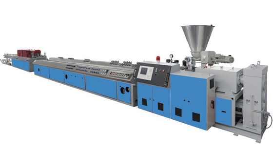 Wood Plastic Compound Profile Extrusion Line Long Life SJSZ-65 SJSZ-80 Extruder