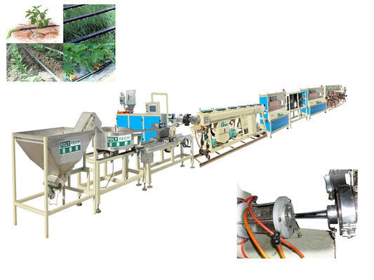 PE Round Drip Irrigation Pipe Production Line for Greenhouse / Open Field