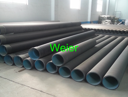 Automatic Double Wall Corrugated Pipe Production Line , Hdpe Pipe Extrusion Machine