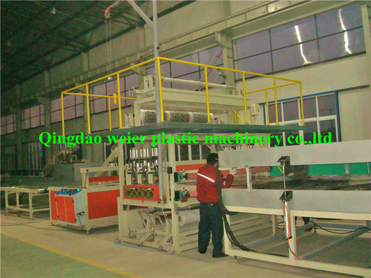 2100mm PC / PP Plastic Sheet Extrusion Line For Hollow Board , 300kg/h