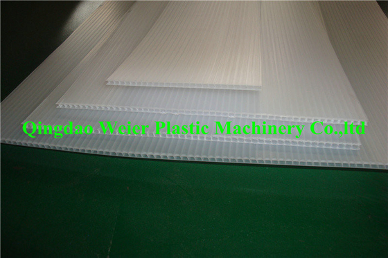 PE / PP Hollow Sheet Extrusion Line , Plastic Sheet Extrusion Machine