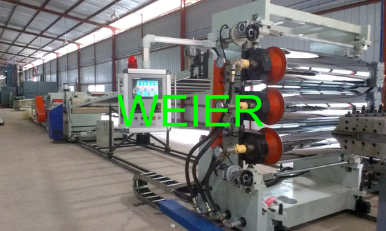 ABS / HIPS plastic Sheet Extrusion Machine Equipment With Single Screw Extruder SJ-120