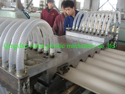 Plastic PVC Corrugated Tile Extrusion Line / Equipment For PVC Glazed Roofing Tile