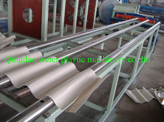 Plastic PVC Corrugated Tile Extrusion Line / Equipment For PVC Glazed Roofing Tile